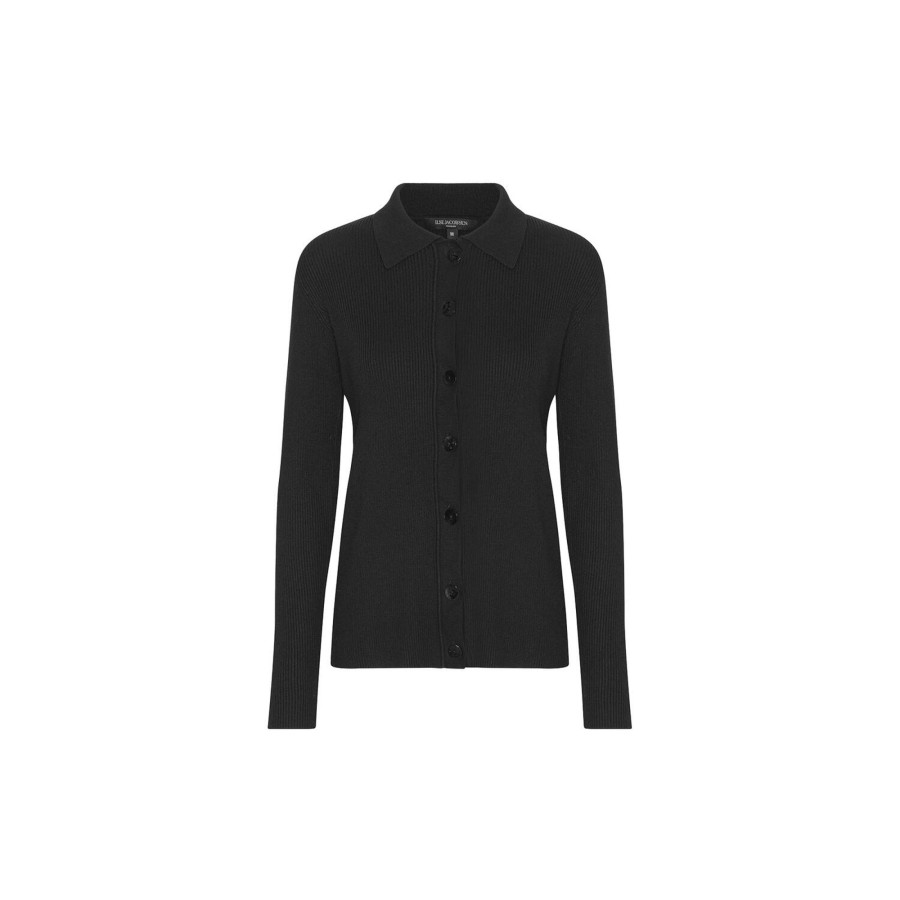 Dame Ilse Jacobsen Hornbæk Strik | Knit Blouse, Black