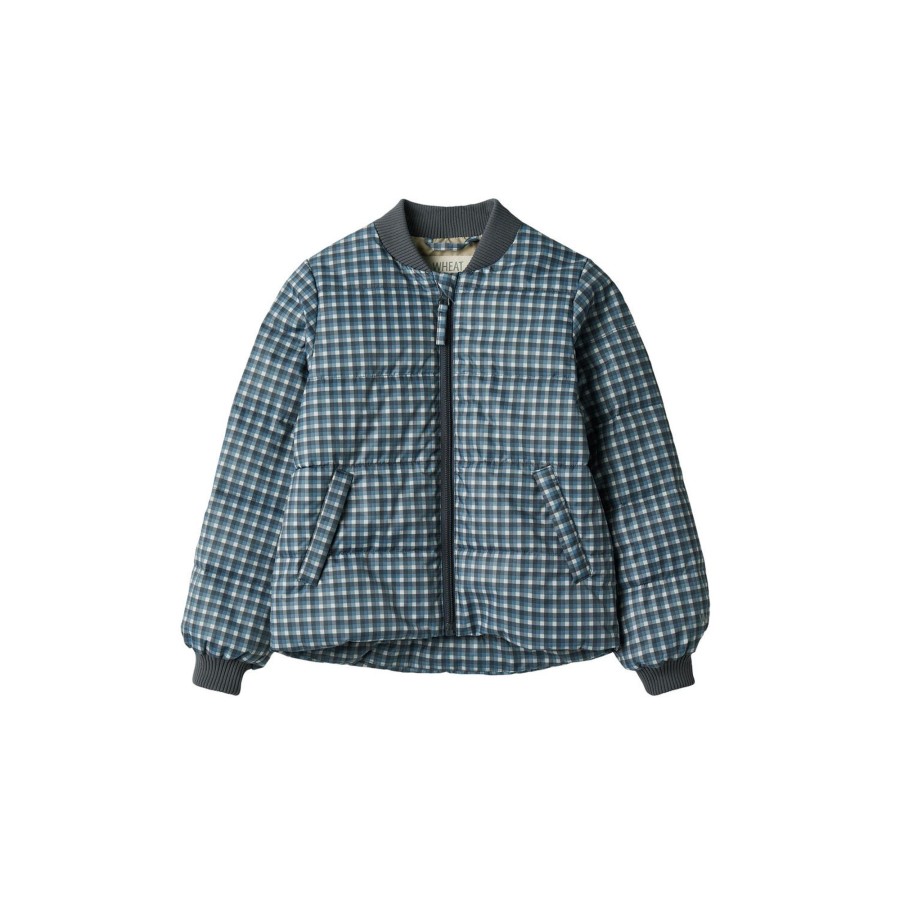 Born Wheat Overtoj | Summer Puffer Jacket Malo, 1306 Blue Check