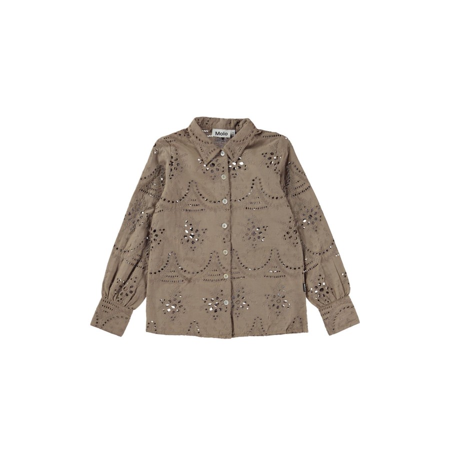 Born Molo Bluser & Skjorter | Runa Shirt, Moth Grey