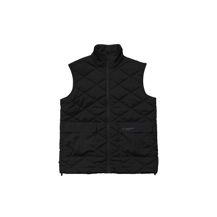 Dame Copenhagen Cartel Overtoj | Coast Quilted Vest, Nero