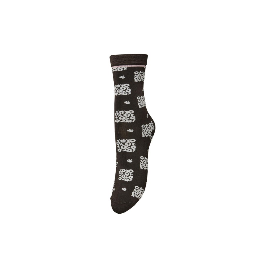 Dame Becksöndergaard Stromper | Mollie Visca Sock, Hot Fudge Brown