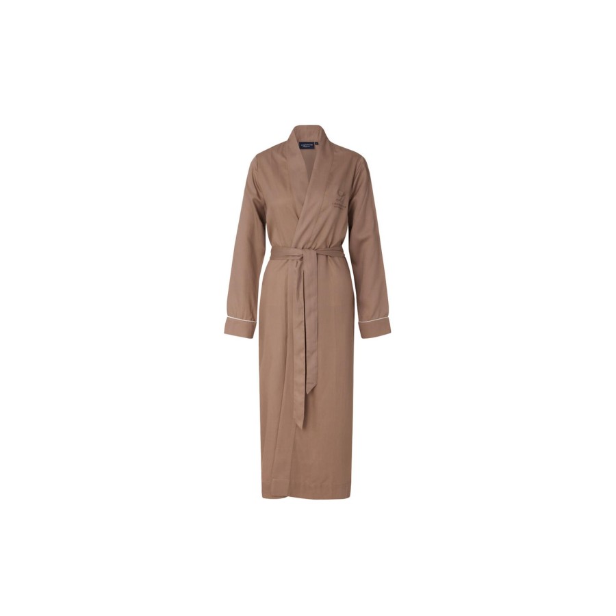 Dame Lexington Nattoj & Loungewear | Aubrey Lyocell Robe, Mid Brown