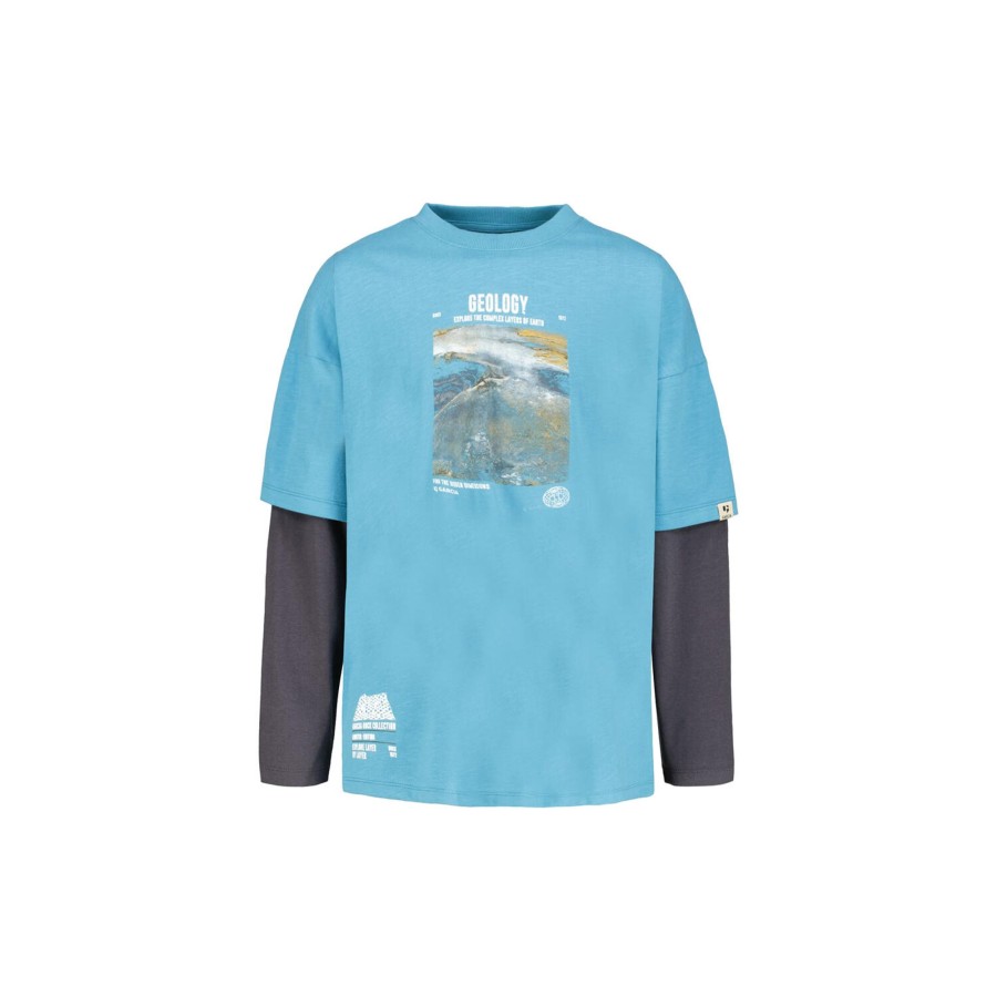 Born Garcia Bluser & Skjorter | Boys T-Shirt Ls, Mineral Blue