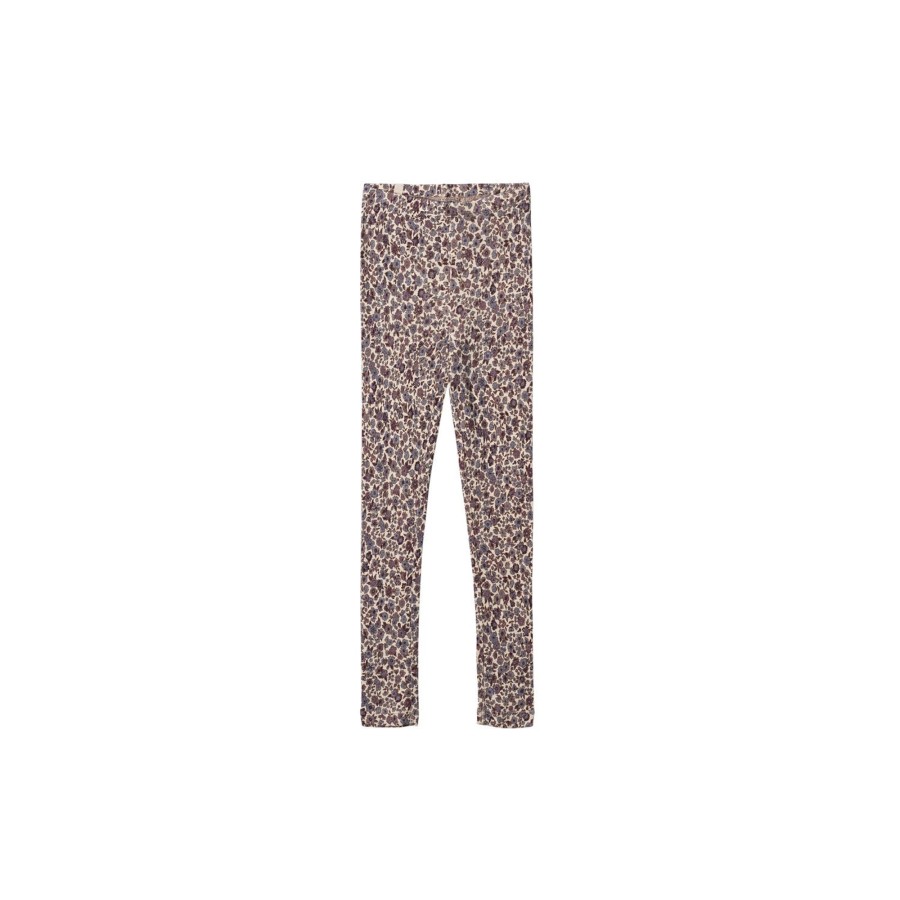 Born Wheat Bukser & Leggings | Wool Leggings, 1493 Purple Flowers