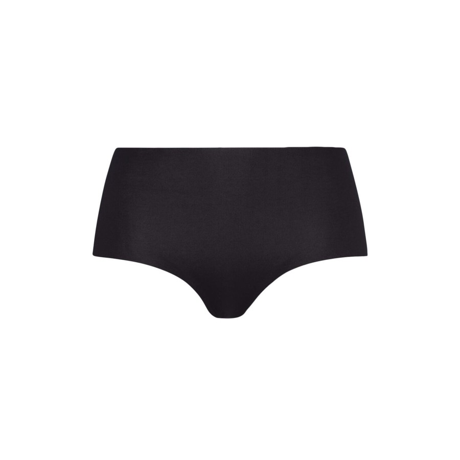 Dame HANRO Lingeri & Badetoj | Invisible Cotton Maxi Briefs, Black