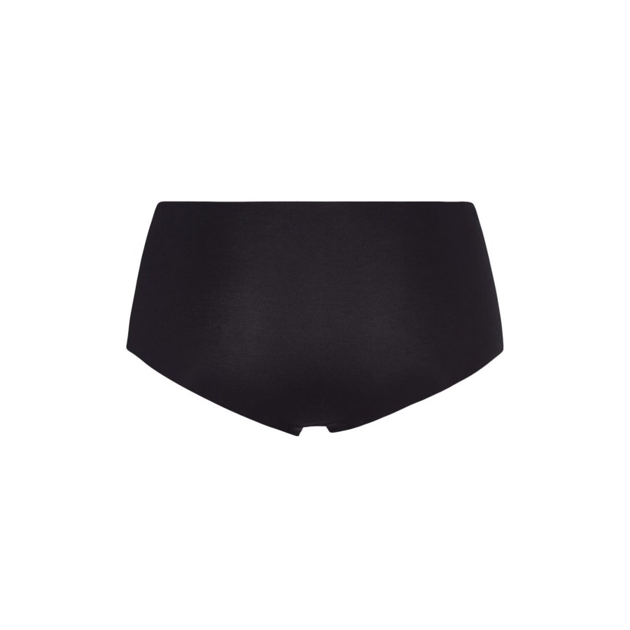 Dame HANRO Lingeri & Badetoj | Invisible Cotton Maxi Briefs, Black