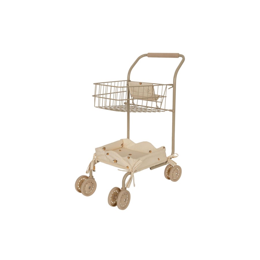 Born Konges Sløjd Tojdyr & Dukker | Kids Shopping Cart, Lemon