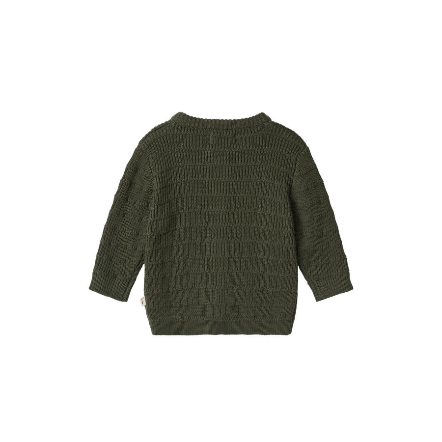 Born Wheat Strik & Cardigans | Knit Cardigan Villy, 1687 Forest Night