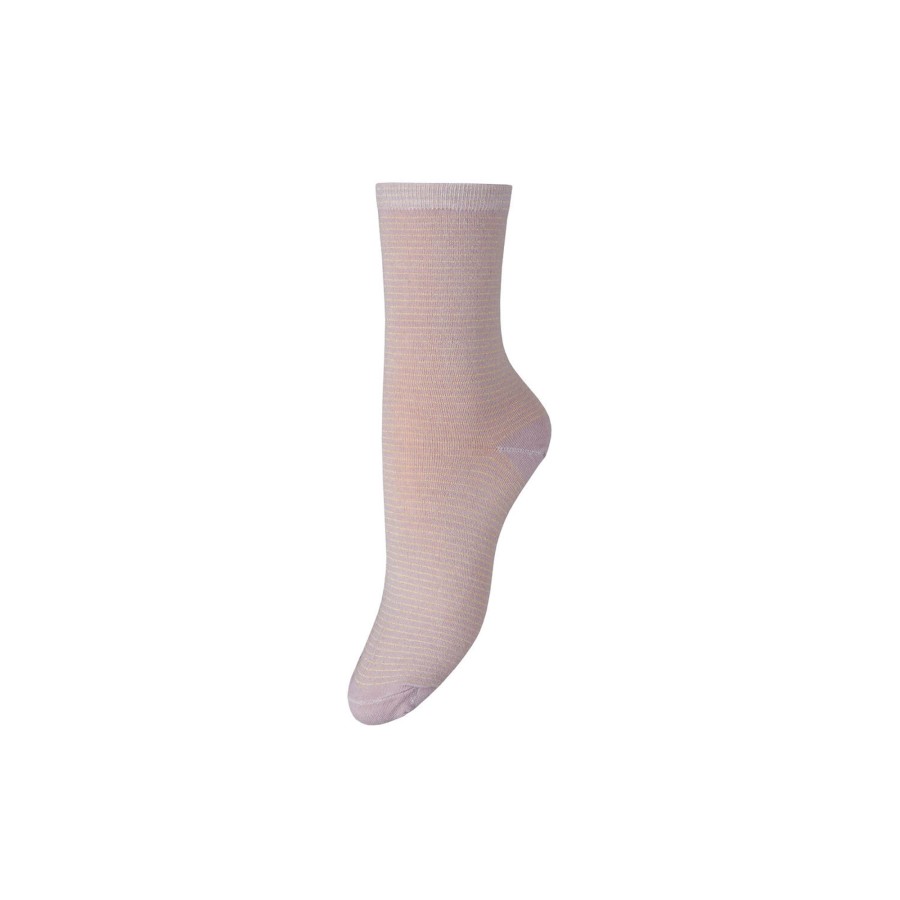 Dame Becksöndergaard Stromper | Dover Stripe Sock, Violet Ice