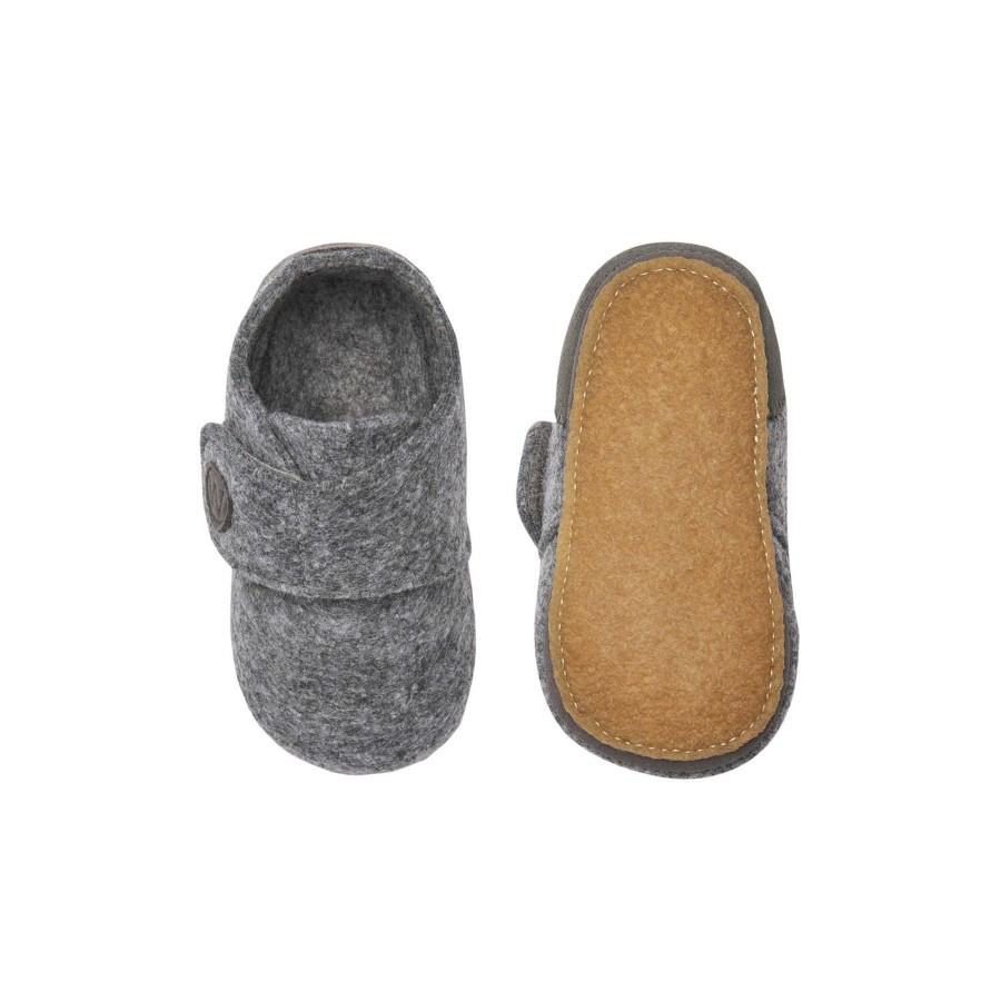 Born Wheat Hjemmesko | Marlin Felt Home Shoe, 0171 Grey