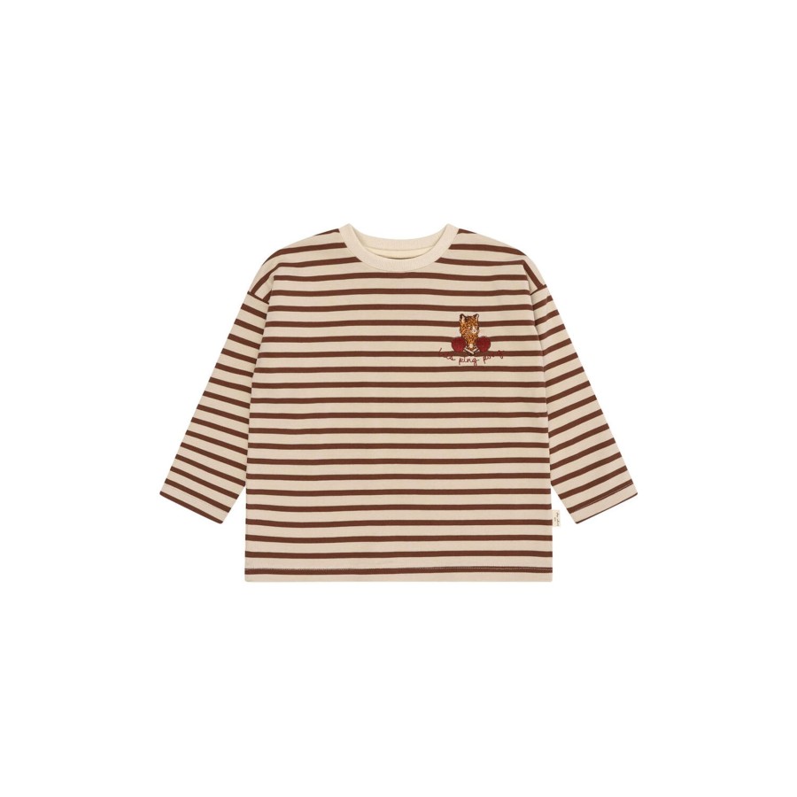 Born Konges Sløjd Stromper & Strompebukser | Amies Blouse, Cambridge Stripe