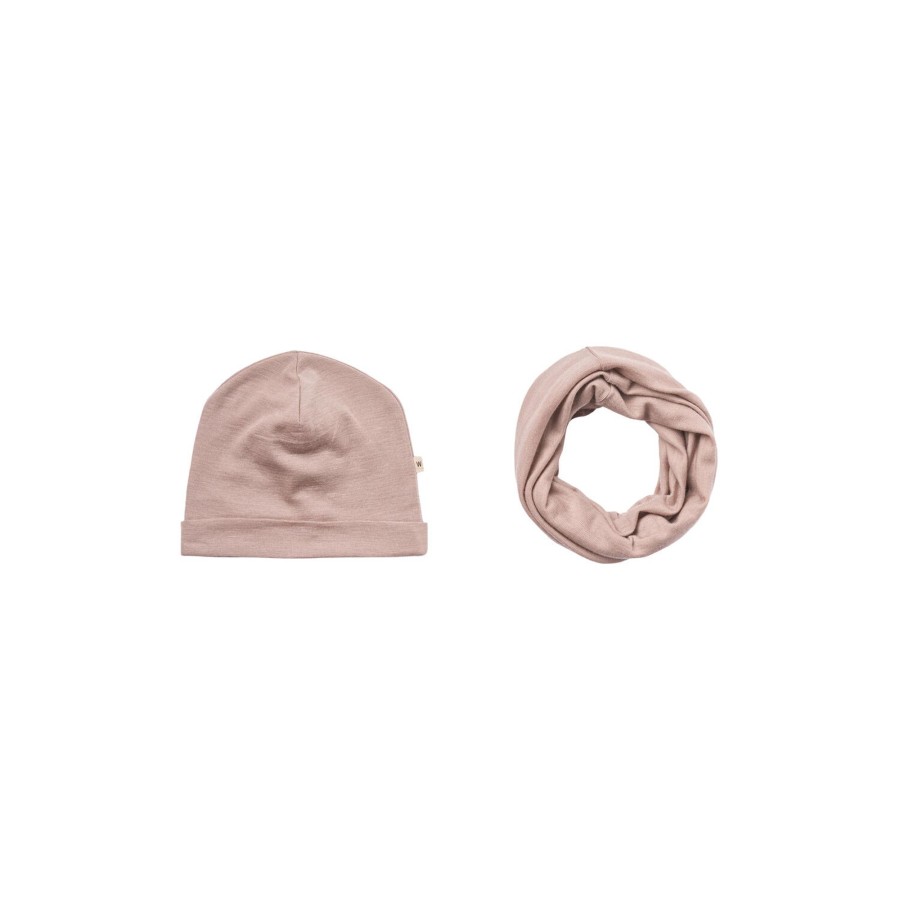 Born Wheat Torklaeder & Halsedisser | Wool Hat & Neckwarmer Arta, 2086 Dark Powder