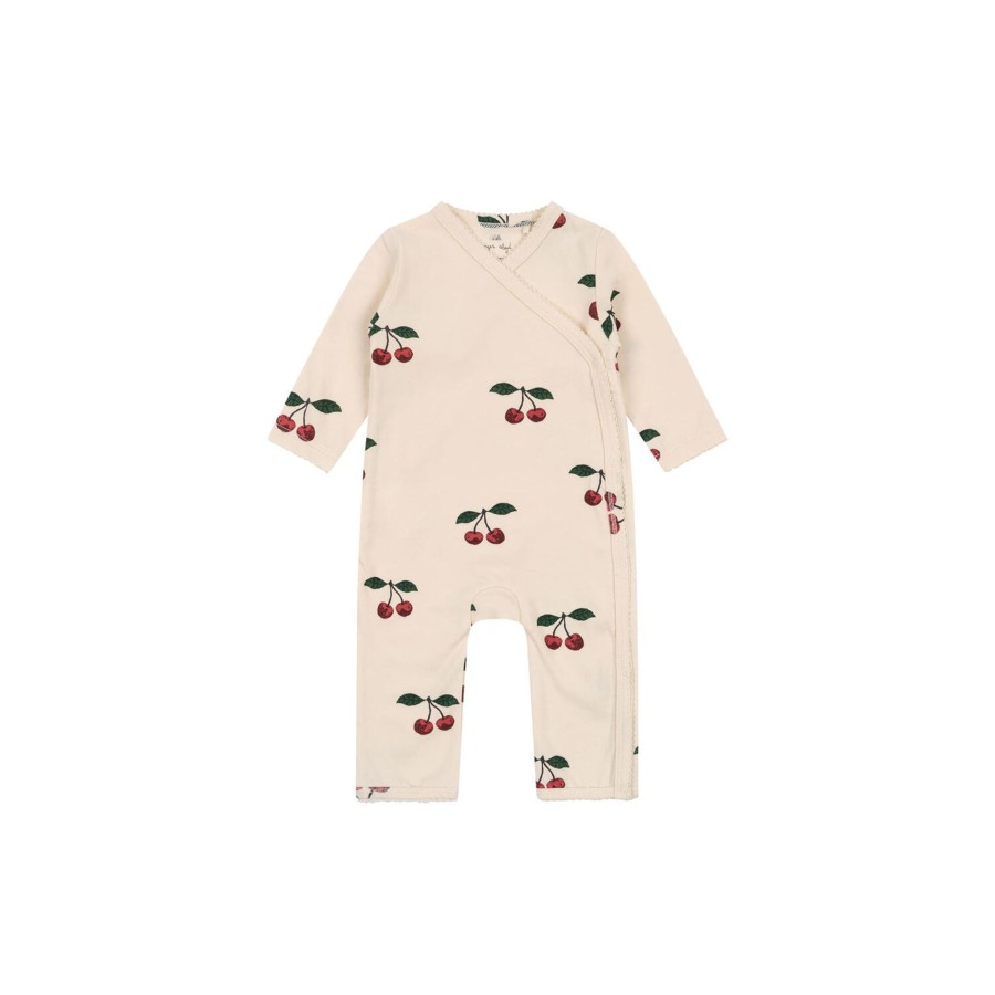 Born Konges Sløjd Heldragter | Basic Newborn Onesie, Ma Grande Cerise