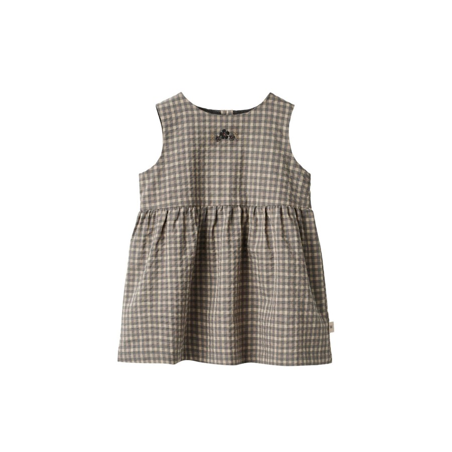 Born Wheat Kjoler | Dress Louisa, 1529 Autumn Sky Check