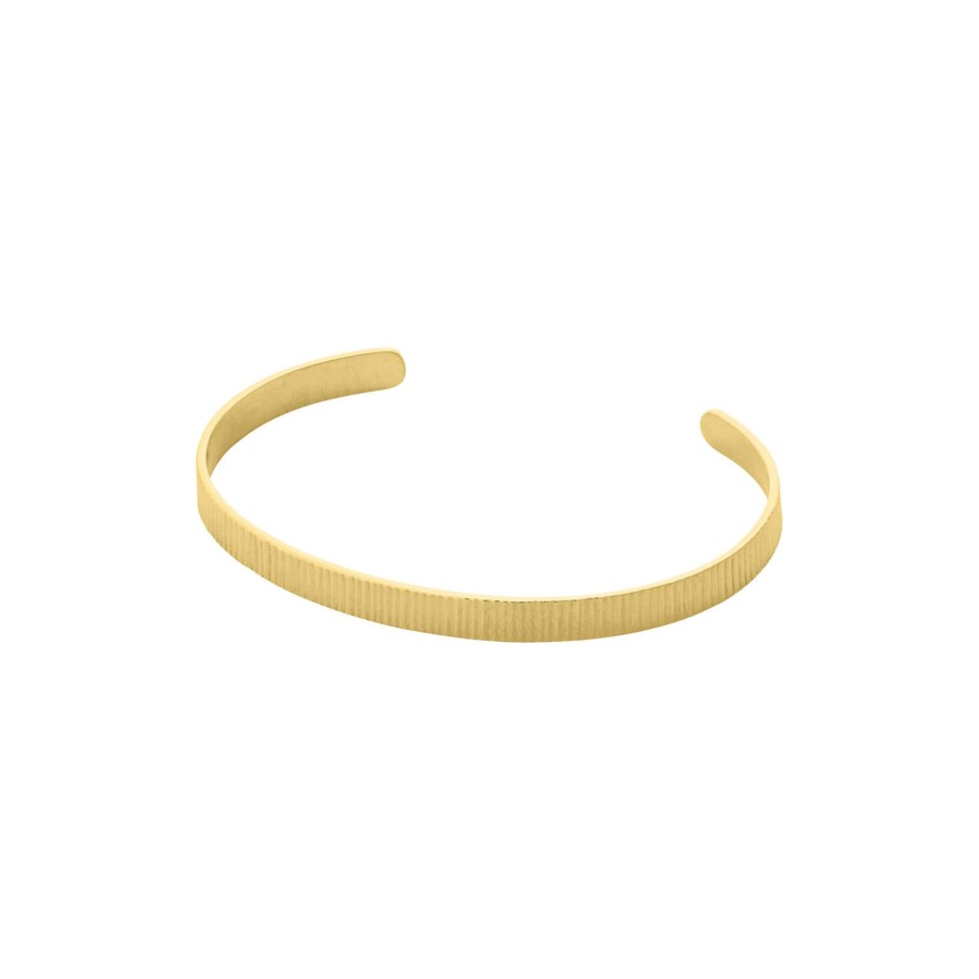 Dame Pernille Corydon Jewellery Armband | Sea Reflection Bredt Armband, Guld