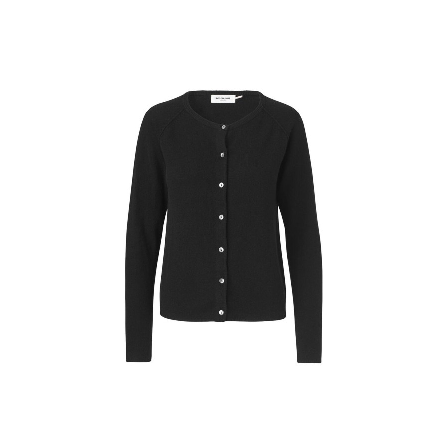 Dame Rosemunde Strik | Uld & Kashmir Cardigan, Black