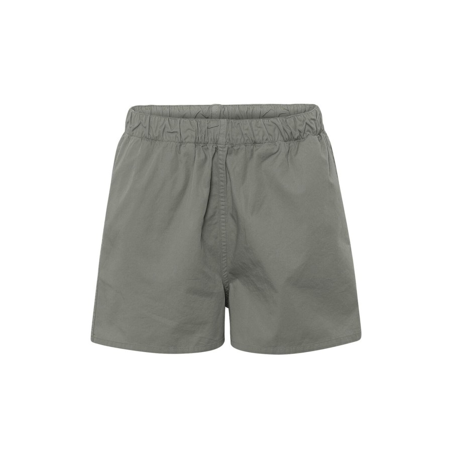 Dame Colorful Standard Shorts | Women Organic Twill Shorts, Dusty Olive