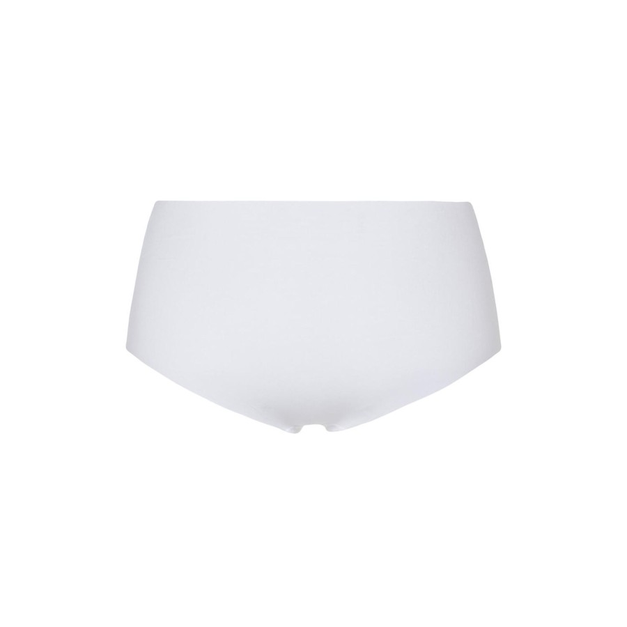 Dame HANRO Lingeri & Badetoj | Invisible Cotton Maxi Briefs, White