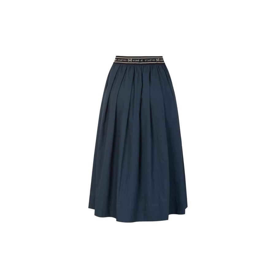 Dame esmé studios Nederdele | Escalla Midi Skirt, Dark Sapphire