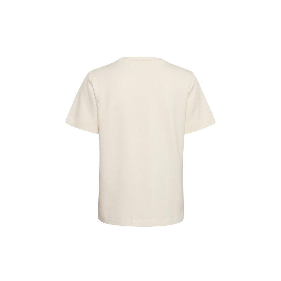 Dame InWear Toppe & T-Shirts | Vincentiw Karmen T-Shirt, Whisper White