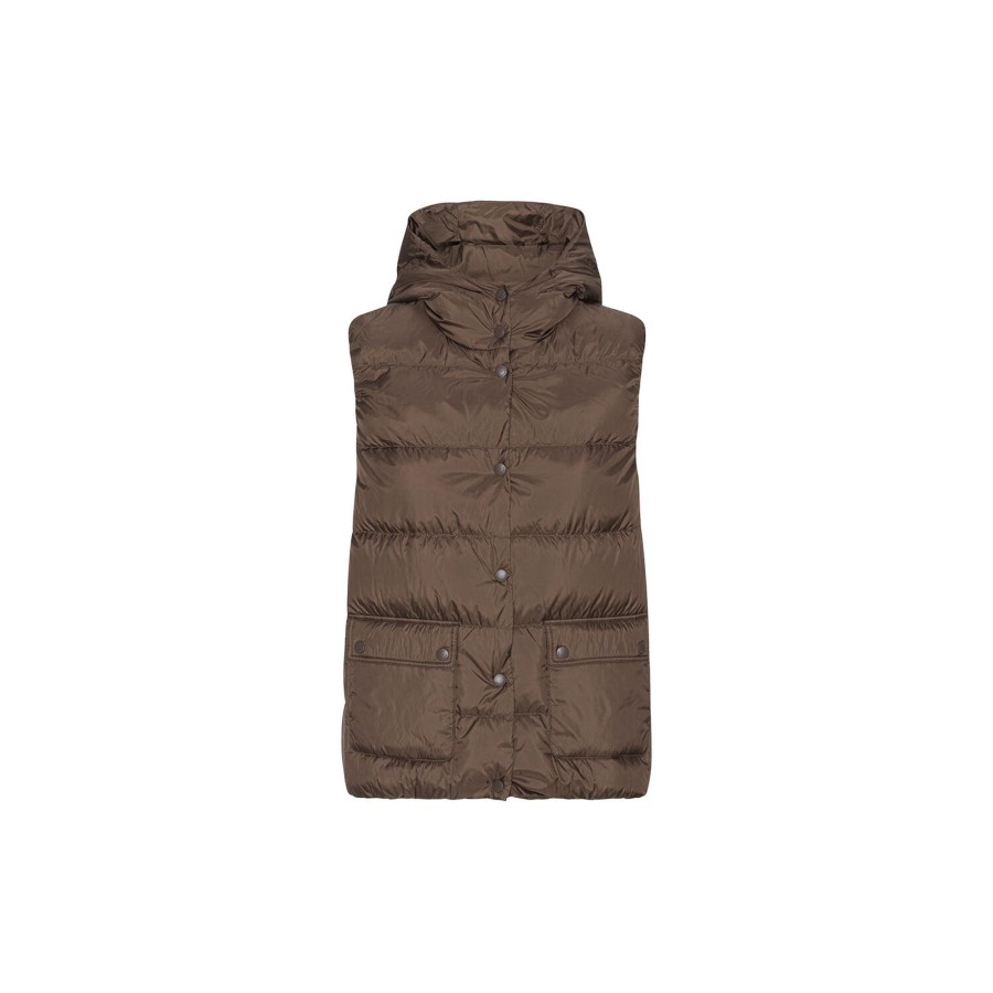 Dame Ilse Jacobsen Hornbæk Overtoj | Down Vest, Chocolate Brown