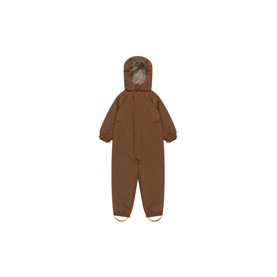 Born Konges Sløjd Overtoj | Nohr Snowsuit Solid, Pecan Pie