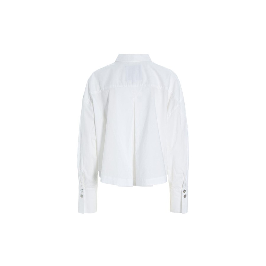 Dame BITTE KAI RAND Skjorter & Bluser | Core Cotton Kort Skjorte, White