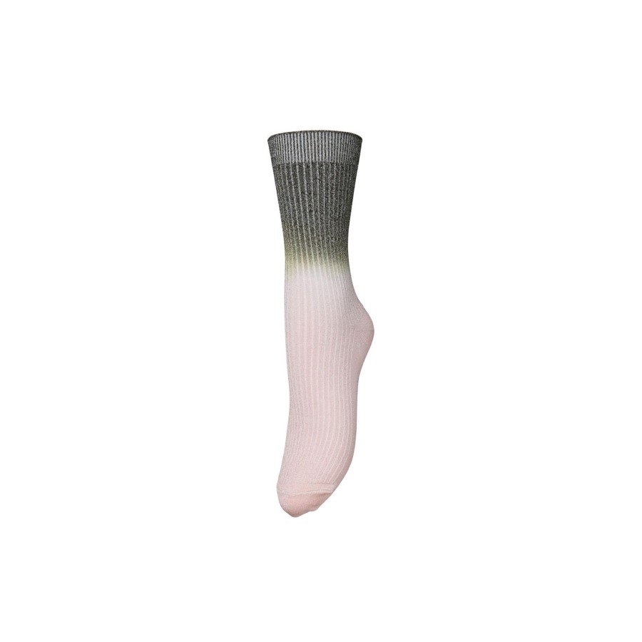 Dame Becksöndergaard Stromper | Gradiant Glitter Sock, Orchid Pink