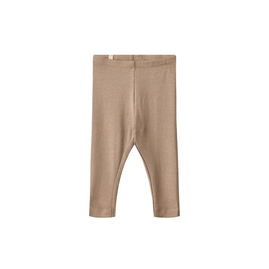 Born Wheat Bukser & Leggings | Rib Leggings Maddy, 3006 Soft Brown