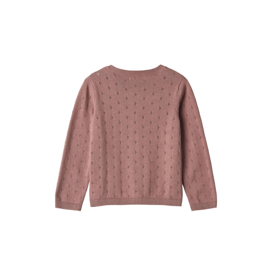 Born Wheat Strik & Cardigans | Knit Cardigan Maia, 1349 Lavender Rose