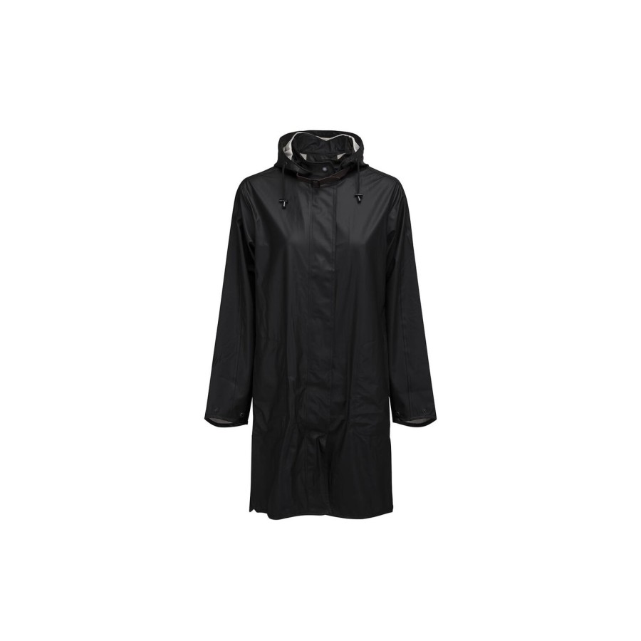 Dame Ilse Jacobsen Hornbæk Overtoj | Rain71 True Raincoat, Black