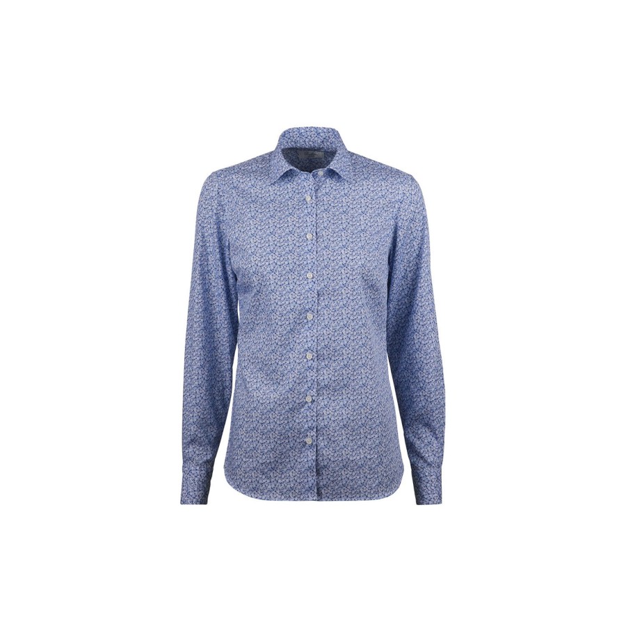 Dame Stenströms Skjorter & Bluser | Sofie Shirt, Blue Pattern