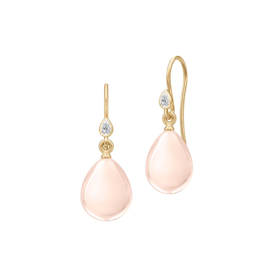 Dame Julie Sandlau Oreringe | Prima Ballerina Earrings, Gold/Blush