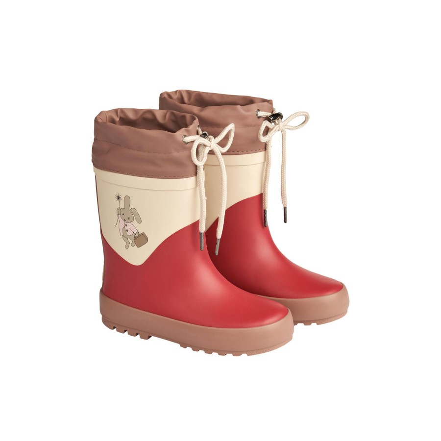 Born Wheat Gummistovler | Thermo Rubber Boot Solid, 2072 Red