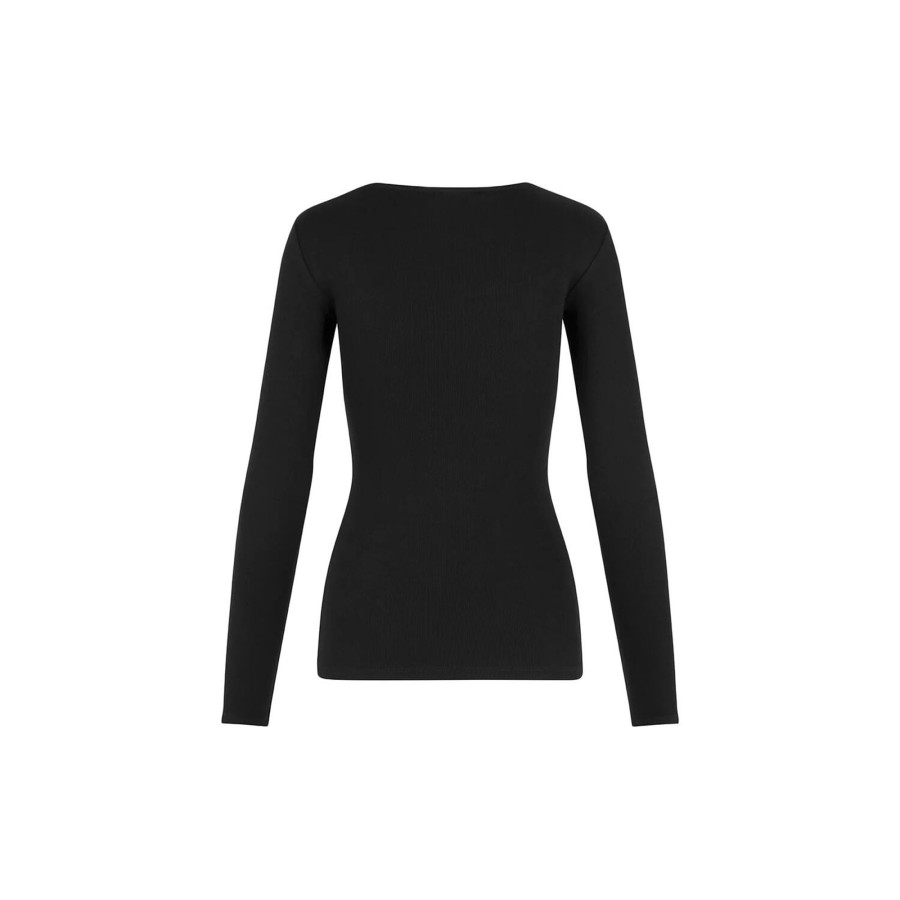 Dame Modström Toppe & T-Shirts | Toxiemd Ls Top, Black