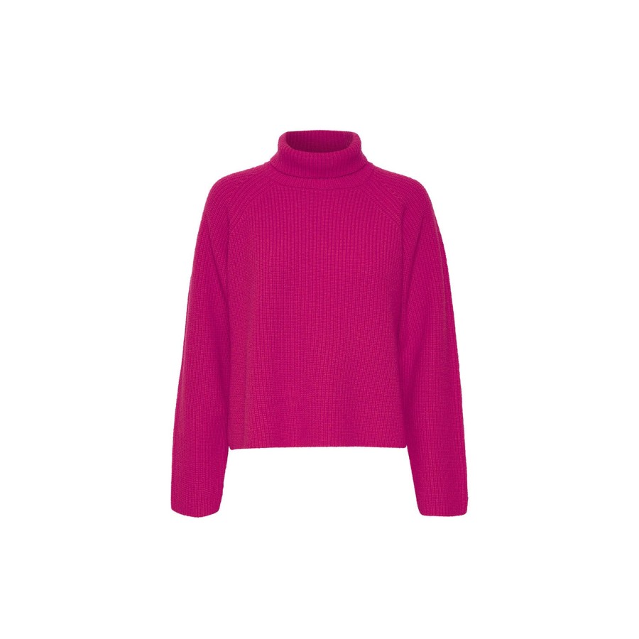 Dame InWear Strik | Briyaiw Pullover, Fuchsia Pink