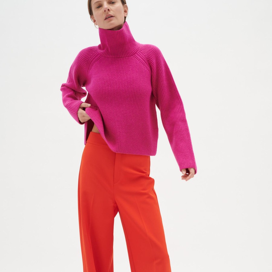 Dame InWear Strik | Briyaiw Pullover, Fuchsia Pink