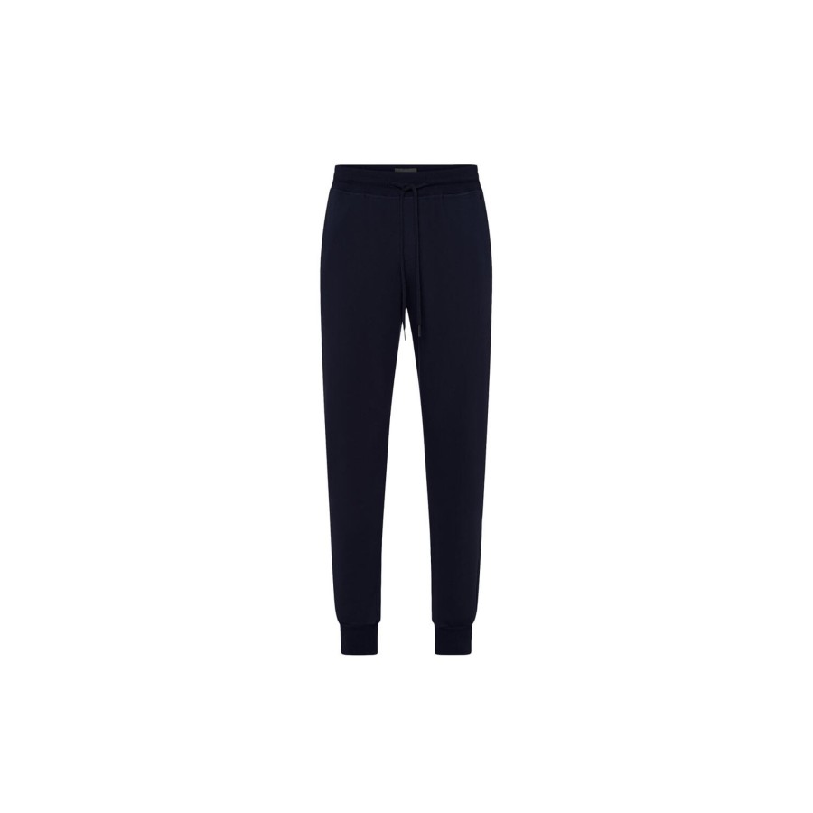 Herre HANRO Nattoj & Loungewear | Leisure Long Pants, Black Iris