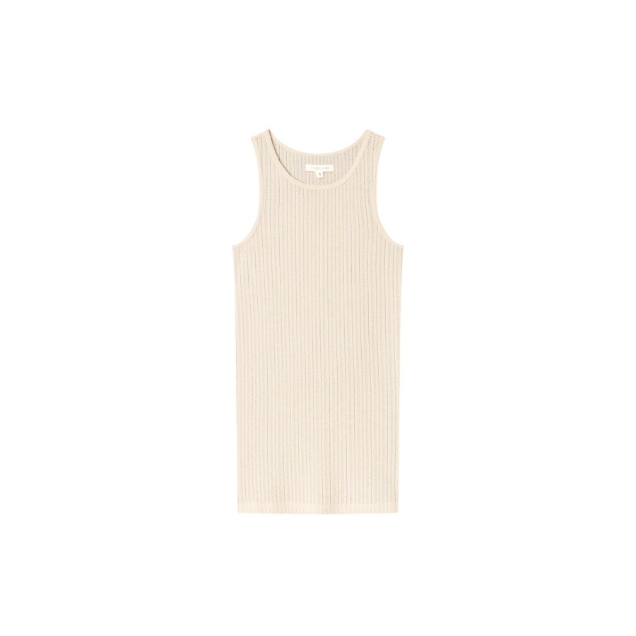 Dame Studio Feder Toppe & T-Shirts | Irene Tank Top, Broken White