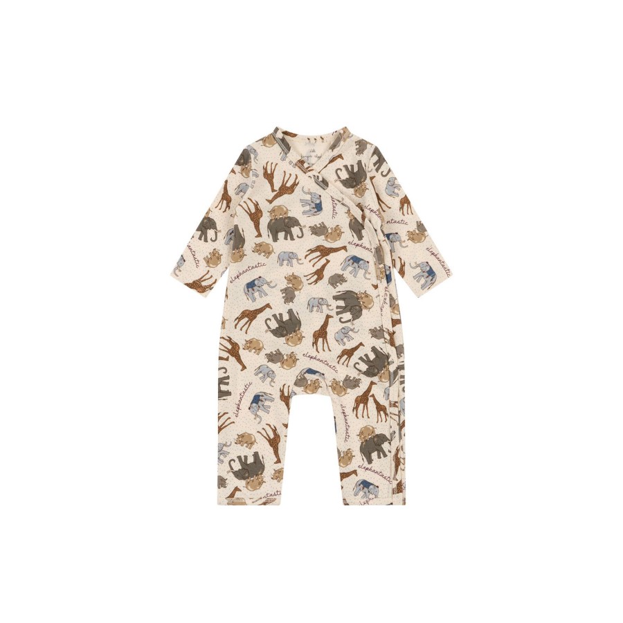 Born Konges Sløjd Heldragter | Basic Newborn Onesie, Elephantastic