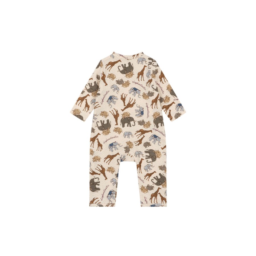 Born Konges Sløjd Heldragter | Basic Newborn Onesie, Elephantastic