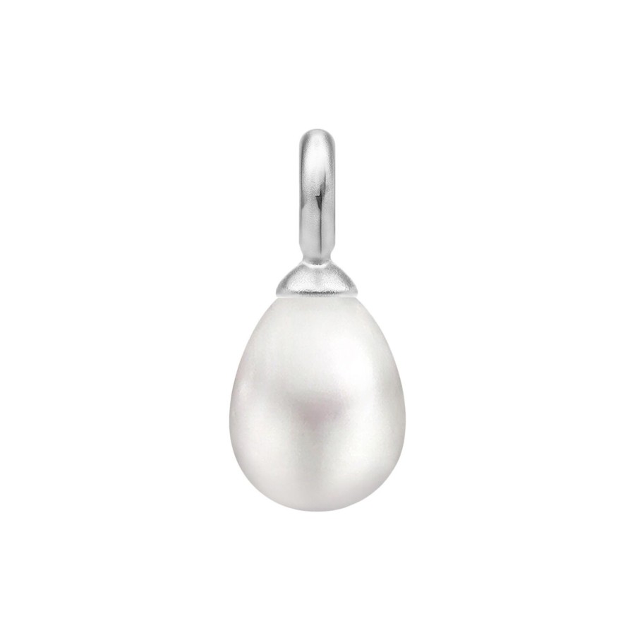 Dame Julie Sandlau Vedhaeng | Afrodite Pendant, Silver/White Pearl