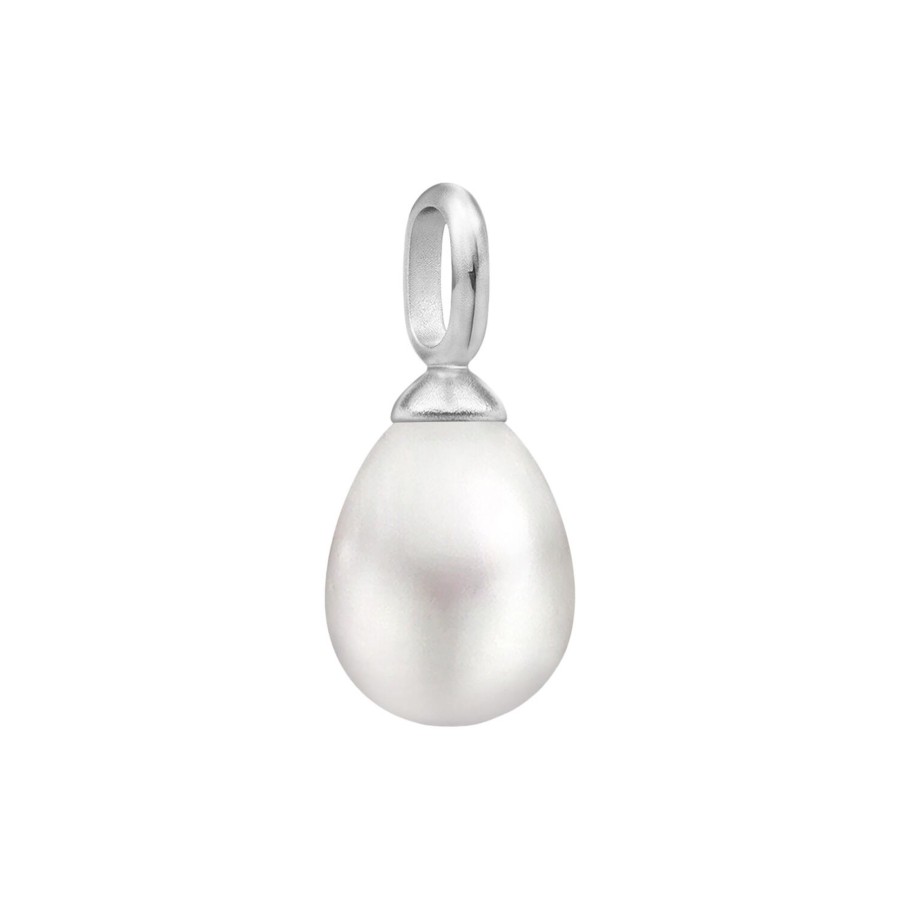 Dame Julie Sandlau Vedhaeng | Afrodite Pendant, Silver/White Pearl