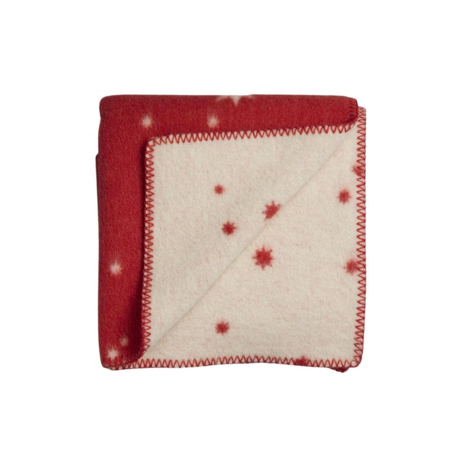 Born Røros Tweed Soveudstyr | Orion Half Size Throw, Red