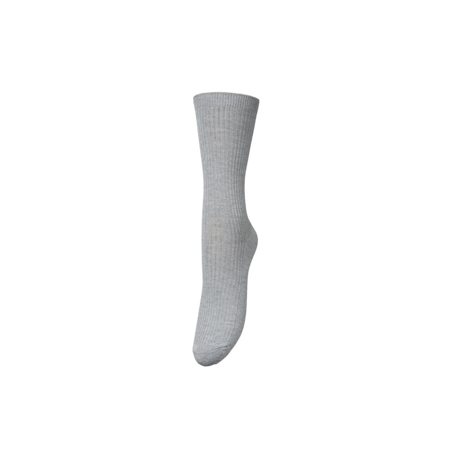 Dame Becksöndergaard Stromper | Telma Solid Sock, Light Grey Melange