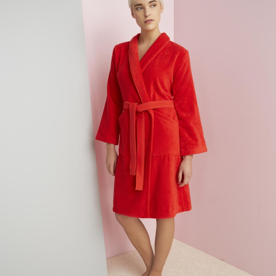 Dame Kenzo Nattoj & Loungewear | Iconic Badekabe, Rouge