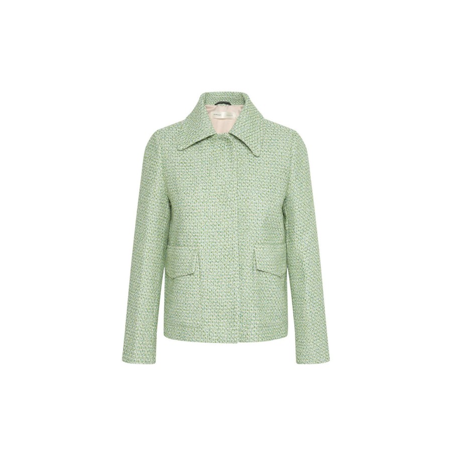 Dame InWear Overtoj | Titaniw Jacket, Green Tweed