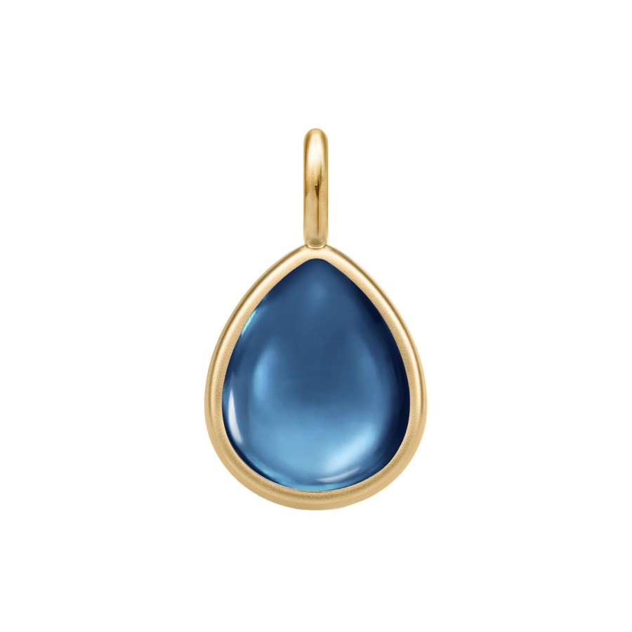 Dame Julie Sandlau Vedhaeng | Paloma Pendant, Gold/Sapphire Blue