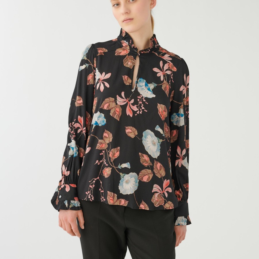 Dame Dea Kudibal Skjorter & Bluser | Merle Ev Blouse, Bindweed Coal