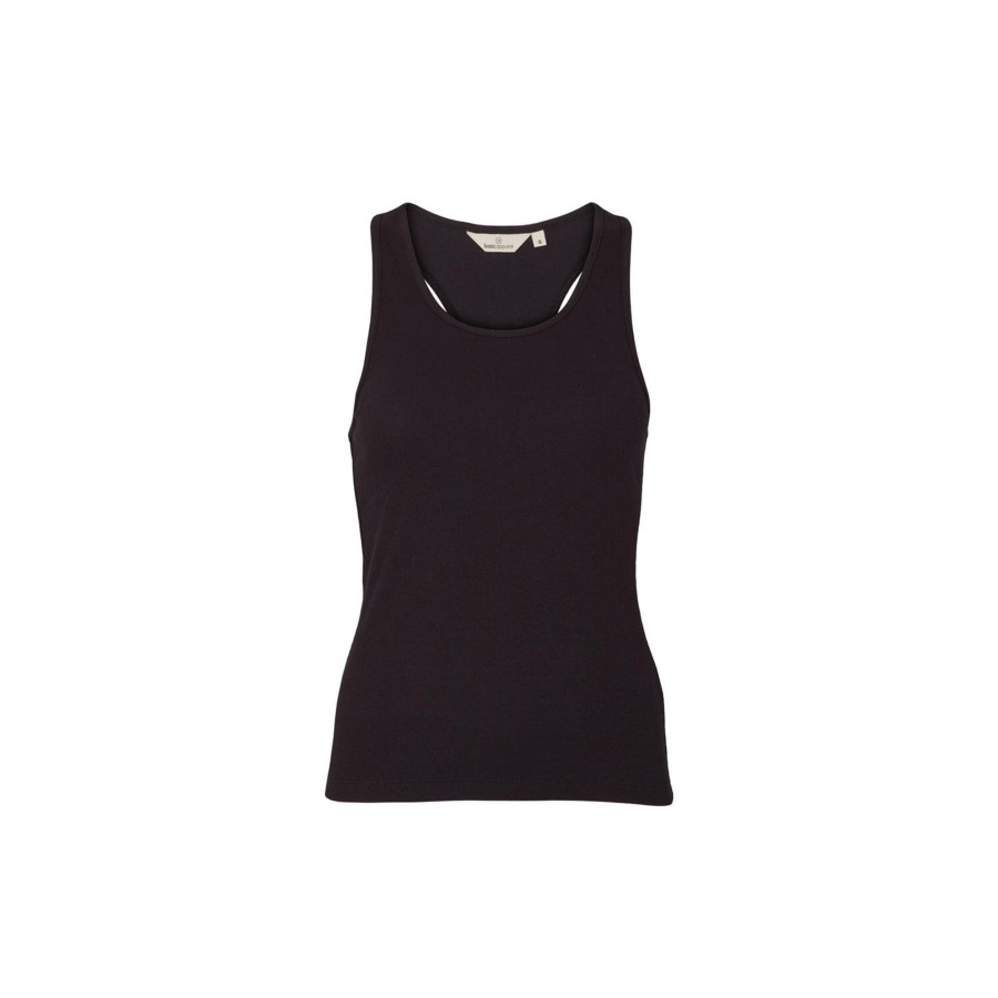 Dame Basic Apparel Toppe & T-Shirts | Ludmilla Racing Tank, Black